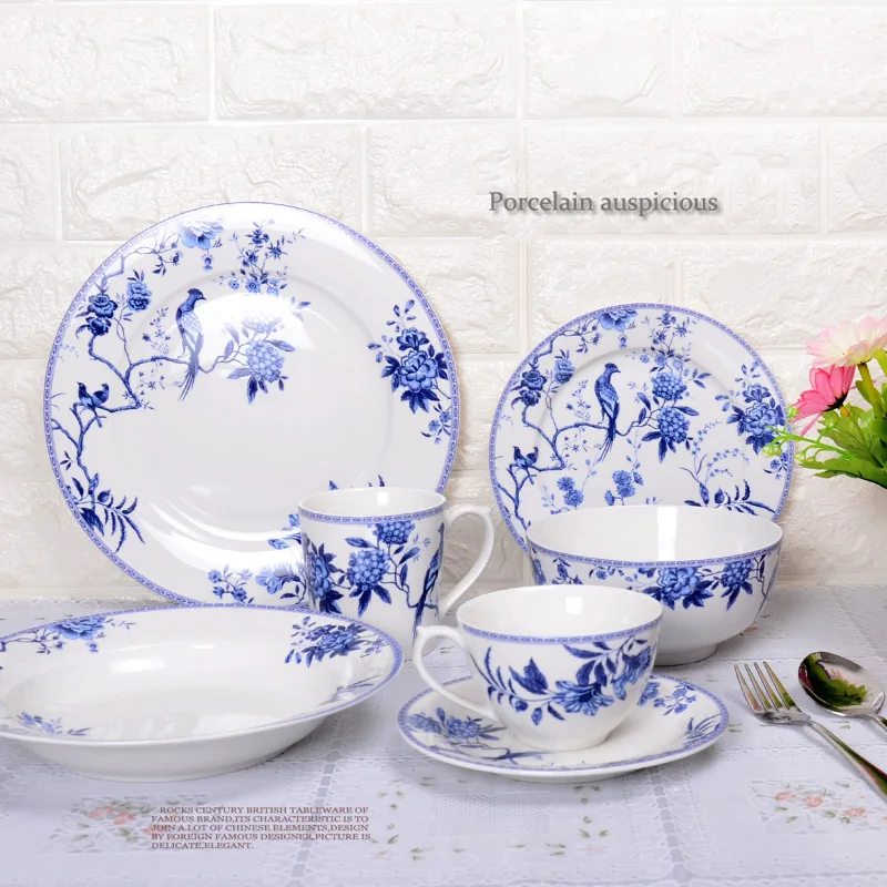 kitchen wedding British blue and white porcelain, flowers and birds, Western dishes, decorations, plates, bowls, cups and dishes
kitchen wedding British blue and white porcelain, flowers and birds, Western dishes, decorations, plates, bowls, cups and dishes