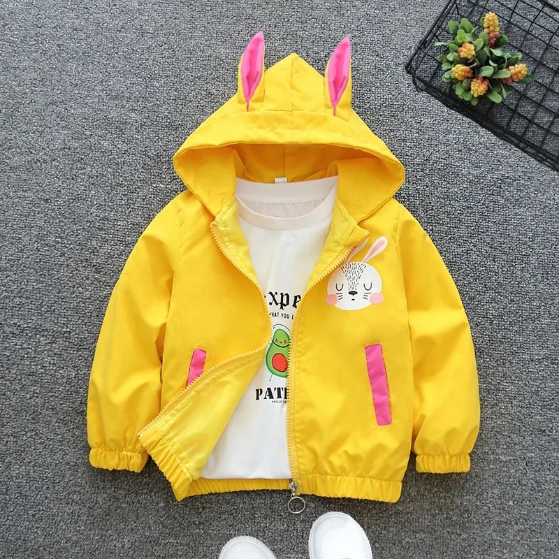 Kids Cartoon Dog Hooded Windbreaker 13 H37502cce134043efb789305751359c31k