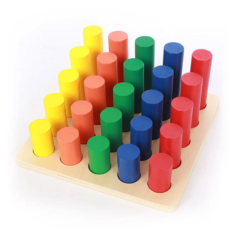 Wooden Montessori Children's Early Education Color Shape Sensory Toys Cylindrical Geometric Teaching Aids Educational Toy
Wooden Montessori Children's Early Education Color Shape Sensory Toys Cylindrical Geometric Teaching Aids Educational Toy