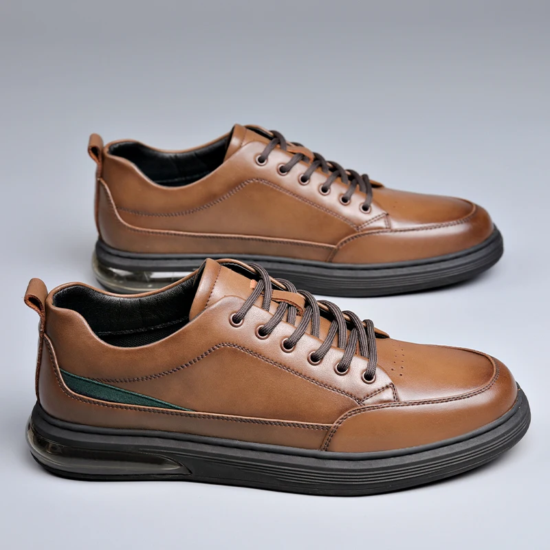 Yomior Spring Autumn Men Casual Leather Shoes Fashion British Breathable Real Leather Loafers Luxury Designer Sneakers Platform
Yomior Spring Autumn Men Casual Leather Shoes Fashion British Breathable Real Leather Loafers Luxury Designer Sneakers Platform