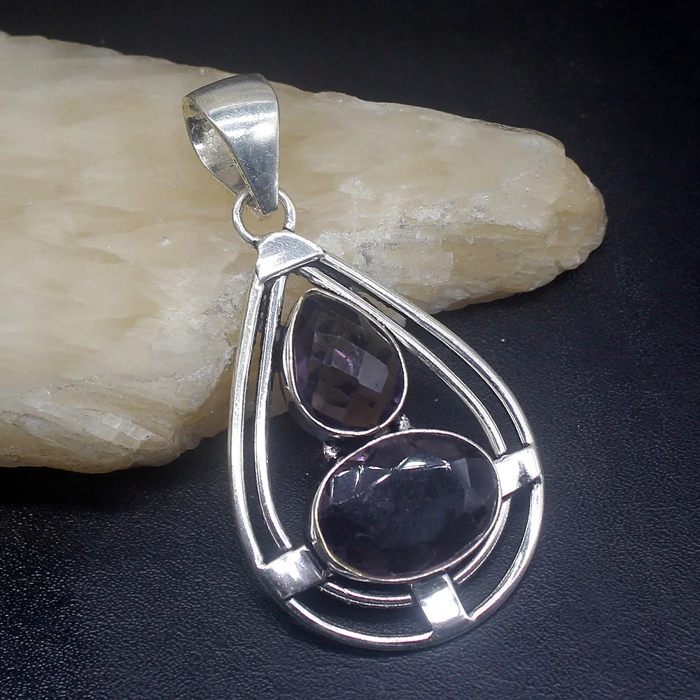 Gemstonefactory Jewelry Big Promotion 925 Silver Elegant Gemstone Purple Amethyst Women Ladies Gifts Necklace Pendant 1011
Gemstonefactory Jewelry Big Promotion 925 Silver Elegant Gemstone Purple Amethyst Women Ladies Gifts Necklace Pendant 1011