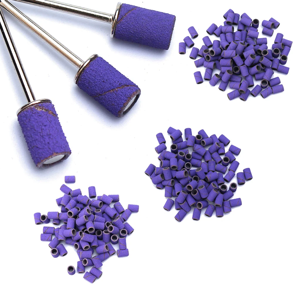 100pcs Purple Sanding Cap Bands For Electric Manicure Machine 180/120/80 Grit Nail Drill Grinding Bit Files Pedicure Tool Set
100pcs Purple Sanding Cap Bands For Electric Manicure Machine 180/120/80 Grit Nail Drill Grinding Bit Files Pedicure Tool Set