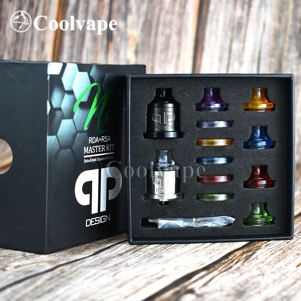 Coolvape QP Design Nio RDA RSD master kit с bf pin верхним потоком воздуха, регулируемый испаритель с одной катушкой, бак-распылитель
Coolvape QP Design Nio RDA RSD master kit с bf pin верхним потоком воздуха, регулируемый испаритель с одной катушкой, бак-распылитель