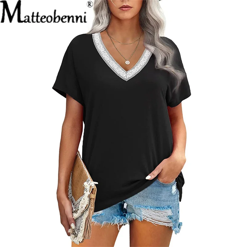 2021 Womens Striped Print T-Shirts Summer Solid Color V Neck Short Sleeve T-Shirt Splicing Casual Vintage Elegant Pullover Tops
2021 Womens Striped Print T-Shirts Summer Solid Color V Neck Short Sleeve T-Shirt Splicing Casual Vintage Elegant Pullover Tops