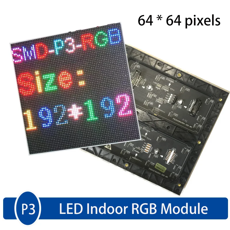 10Pcs P3 Indoor LED Display Modules.LED panel LED Video Wall Full Color SMD 192 * 192mm 64*64 Pixels 3 in 1
10Pcs P3 Indoor LED Display Modules.LED panel LED Video Wall Full Color SMD 192 * 192mm 64*64 Pixels 3 in 1