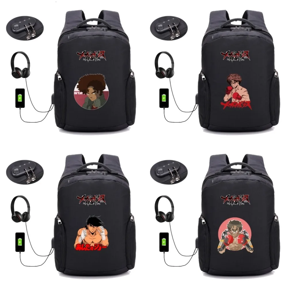 anime Megalo Box backpack teenagers student bookbag USB Charging backpack Anti-theft Laptop bag Travel Bag 12 style
anime Megalo Box backpack teenagers student bookbag USB Charging backpack Anti-theft Laptop bag Travel Bag 12 style