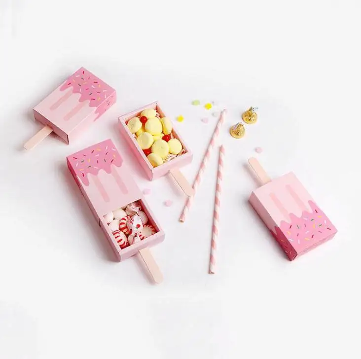 Gifts Boxes Originality Cartoon Popsicle Shape Candy Fold Paper Quality Packing Case Ice Cream Lovely Drawer Gift Wholesale
Gifts Boxes Originality Cartoon Popsicle Shape Candy Fold Paper Quality Packing Case Ice Cream Lovely Drawer Gift Wholesale