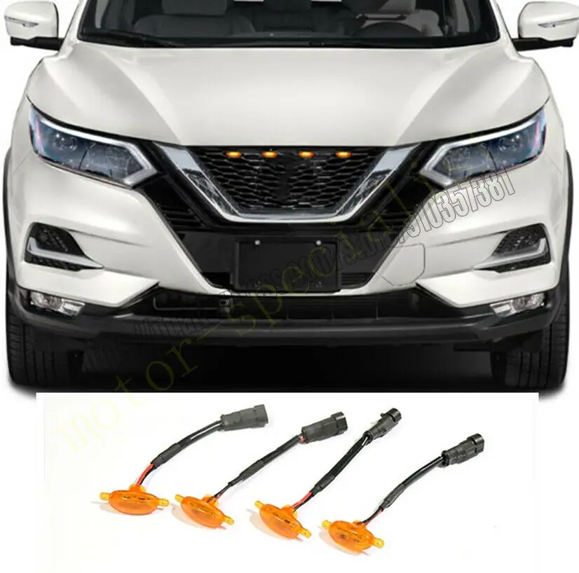 NEW For Nissan Rogue Sport 2017-2021 Grille LED Amber Light Raptor Grill Cover 4pcscar accessories
NEW For Nissan Rogue Sport 2017-2021 Grille LED Amber Light Raptor Grill Cover 4pcscar accessories