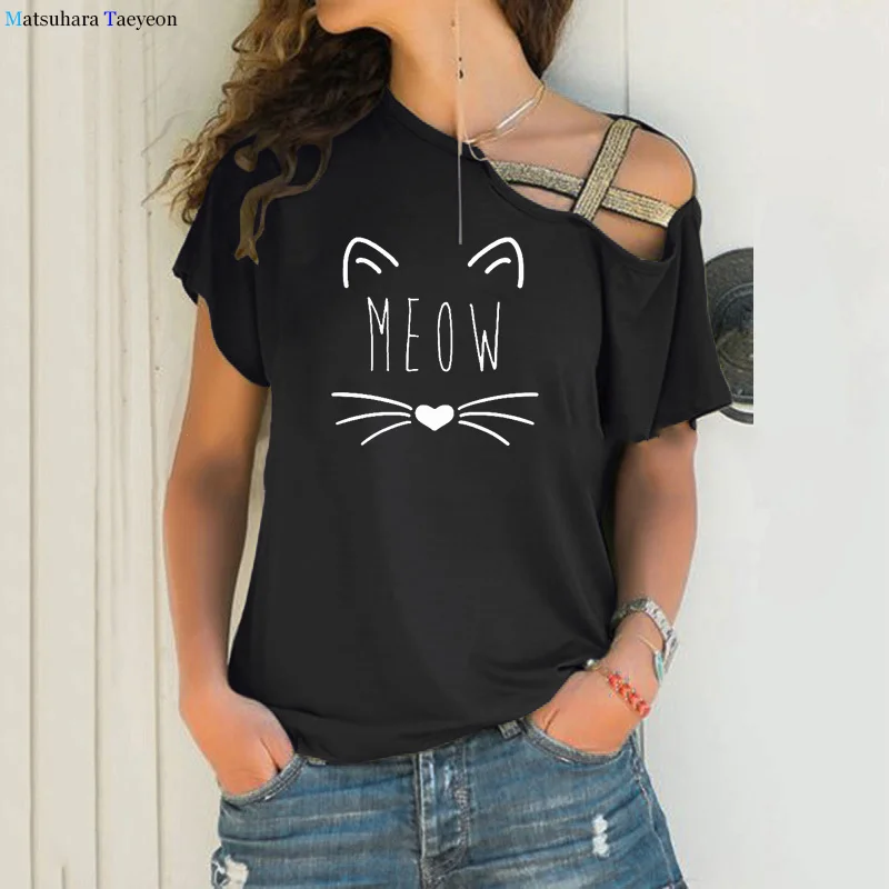 Cute Cat Print T Shirt Women Short Sleeve Loose Tshirt 2021 Summer Women Tee Shirt Tops Camisetas Mujer
Cute Cat Print T Shirt Women Short Sleeve Loose Tshirt 2021 Summer Women Tee Shirt Tops Camisetas Mujer