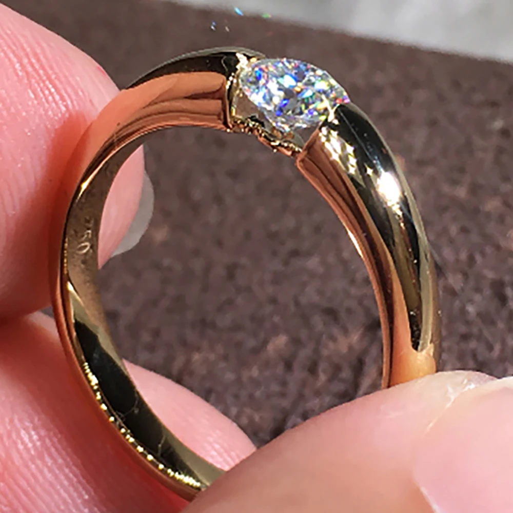 Custom Solid 14K Au585 Rose Gold Women Wedding Party Engagement Ring 1 2 3 4 5 Carat Round Moissanite Diamond Ring Classic
Custom Solid 14K Au585 Rose Gold Women Wedding Party Engagement Ring 1 2 3 4 5 Carat Round Moissanite Diamond Ring Classic