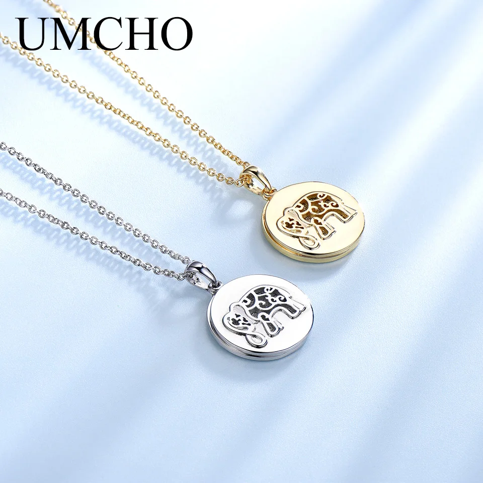 UMCHO Glitter Elephant 925 Sterling Silver Necklace Pendants For Women Clothes Match Animal Decoration Fine Jewelry
UMCHO Glitter Elephant 925 Sterling Silver Necklace Pendants For Women Clothes Match Animal Decoration Fine Jewelry