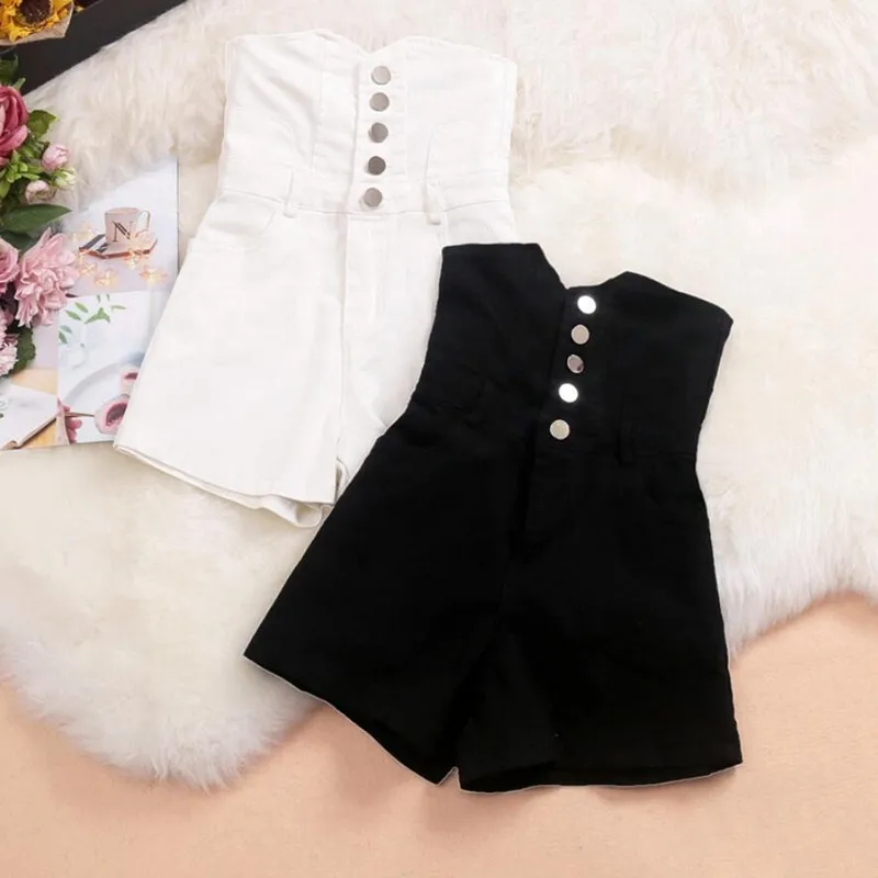 New Women Fashion Streetwear Single-Breasted High Waist Denim Shorts Female Pocket Black White Jeans Shorts feminino q401
New Women Fashion Streetwear Single-Breasted High Waist Denim Shorts Female Pocket Black White Jeans Shorts feminino q401