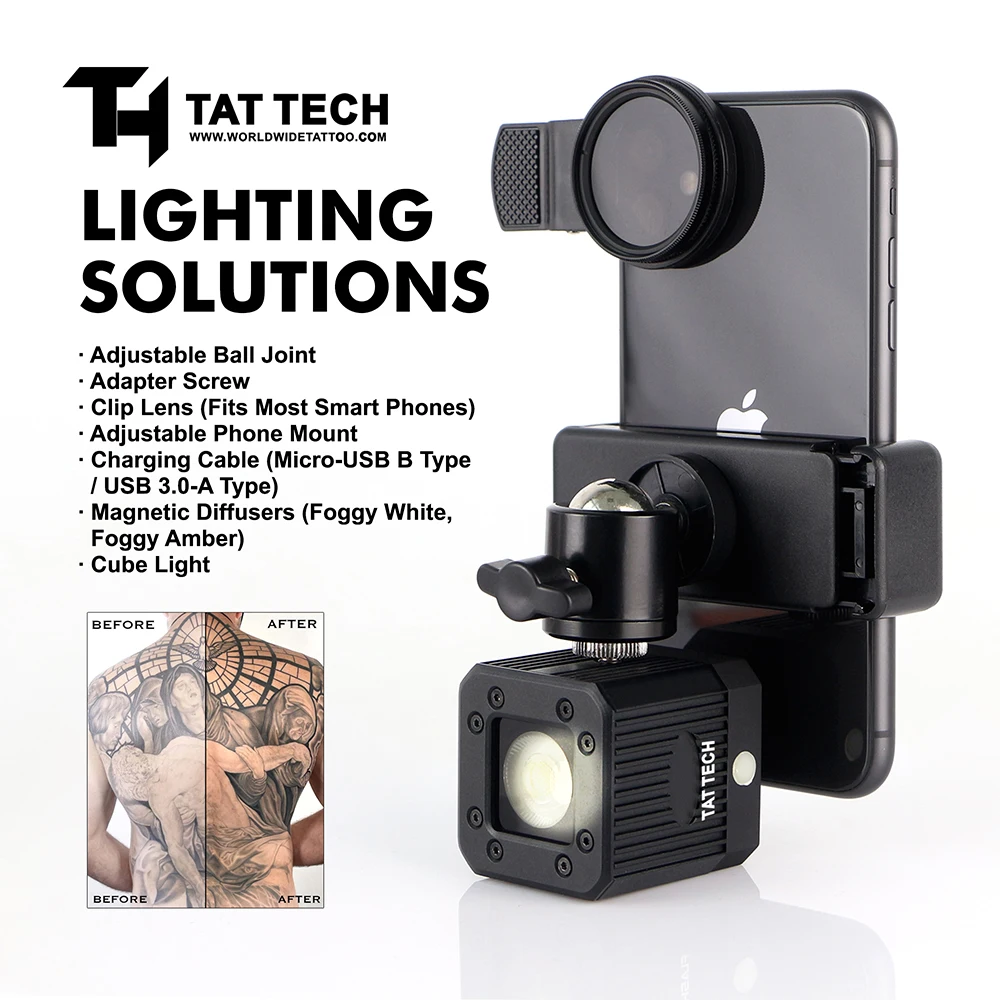 Free Shipping Tattoo Light Kit Phone Accessory Let Artist Take Professional Picture Easily No Need Adjust Photograph Save Time
Free Shipping Tattoo Light Kit Phone Accessory Let Artist Take Professional Picture Easily No Need Adjust Photograph Save Time