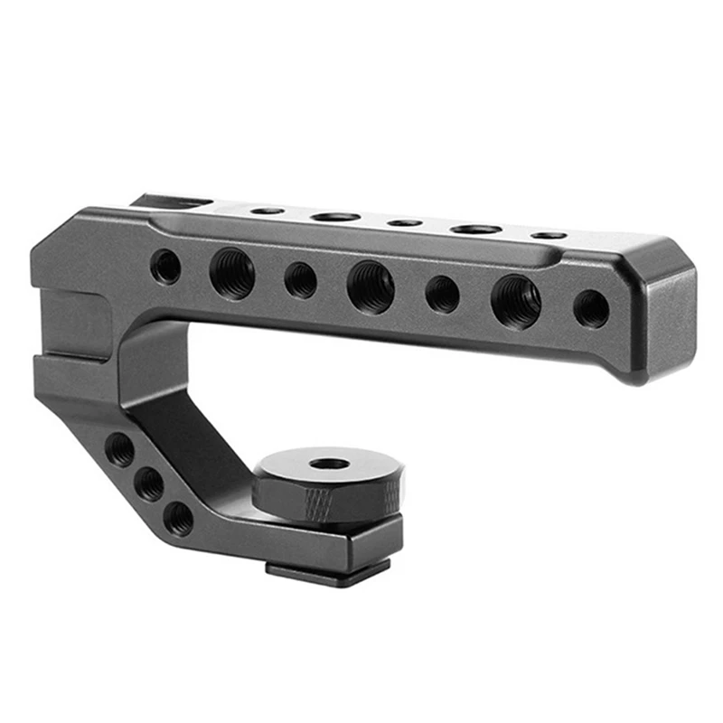 Universal DSLR Camera Rig Hand Grip Camera Top Handle Cold Shoe Mount 1/4''&3/8'' Holes Aluminum Alloy Camera Handle
Universal DSLR Camera Rig Hand Grip Camera Top Handle Cold Shoe Mount 1/4''&3/8'' Holes Aluminum Alloy Camera Handle