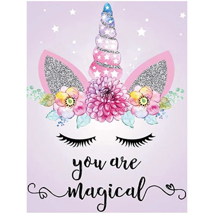 Full Square/Round Drill 5D DIY Diamond Painting "Unicorn You are Magical" Embroidery Cross Stitch Rhinestone Home Decor FH369
Full Square/Round Drill 5D DIY Diamond Painting "Unicorn You are Magical" Embroidery Cross Stitch Rhinestone Home Decor FH369