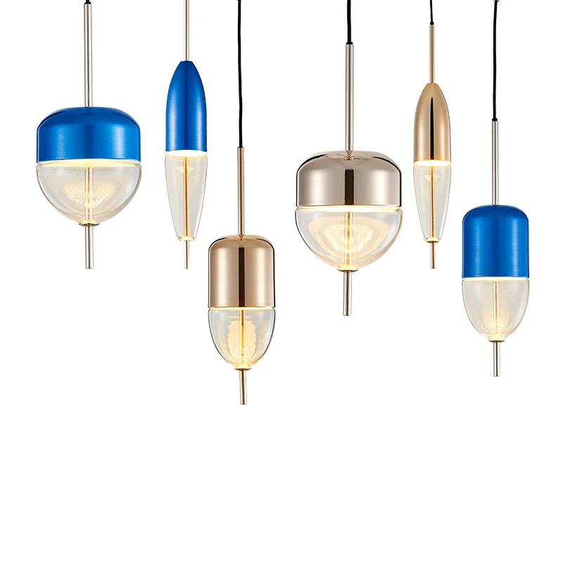 Golden Blue Water Drop Glass Chandelier Post Modern Fashion Creative Restaurant Bar Designer Single Head Lamp LED Bulbs Metal AC
Golden Blue Water Drop Glass Chandelier Post Modern Fashion Creative Restaurant Bar Designer Single Head Lamp LED Bulbs Metal AC