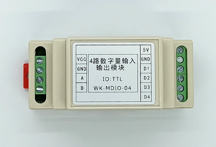 4-way IO Module Input or Output Module TTL Level Interface MODBUSRTU RS485 Communication
4-way IO Module Input or Output Module TTL Level Interface MODBUSRTU RS485 Communication