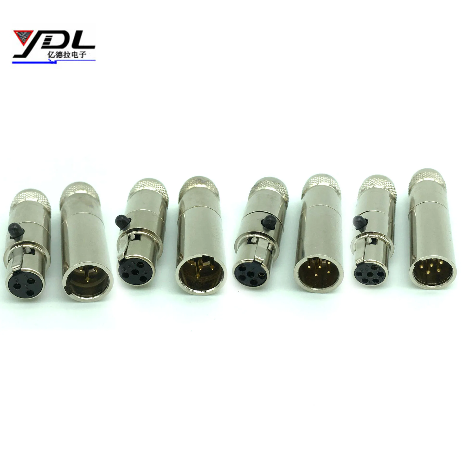 Metal Mini XLR 3 4 5 6 Pin Female Plug / Male Jack Small Audio Microphone Connector DIY MIC for 5mm Cable Soldered Straight
Metal Mini XLR 3 4 5 6 Pin Female Plug / Male Jack Small Audio Microphone Connector DIY MIC for 5mm Cable Soldered Straight