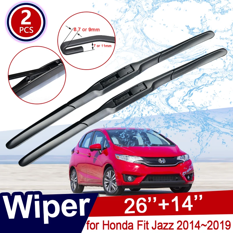 Щетки стеклоочистителя для лобового стекла для Honda Fit Jazz 2014 ~ 2019, GK5, 2016, 2017, 2018
Щетки стеклоочистителя для лобового стекла для Honda Fit Jazz 2014 ~ 2019, GK5, 2016, 2017, 2018