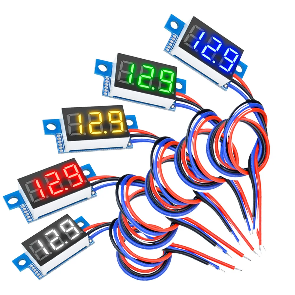 0.36 inch DC 0-100V 0.36'' Mini 3-Wire Gauge Voltage Meter Voltmeter Digital LED Display Panel Meter Detector Monitor Tools
0.36 inch DC 0-100V 0.36'' Mini 3-Wire Gauge Voltage Meter Voltmeter Digital LED Display Panel Meter Detector Monitor Tools