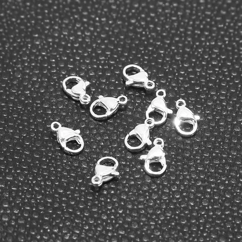 20pcs Stainless Steel Silver Plated 9mm/10mm Lobster Claw Clasps Connectors for DIY Jewelry Making Findings Accessories
20pcs Stainless Steel Silver Plated 9mm/10mm Lobster Claw Clasps Connectors for DIY Jewelry Making Findings Accessories