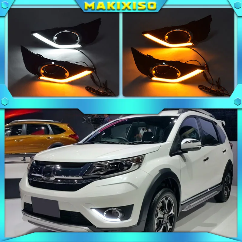 LED Daytime Running Light For Honda BR-V BRV 2015 - 2018 2019 Waterproof 12V Yellow Turn Signal Indicator Light Bumper LED DRL
LED Daytime Running Light For Honda BR-V BRV 2015 - 2018 2019 Waterproof 12V Yellow Turn Signal Indicator Light Bumper LED DRL