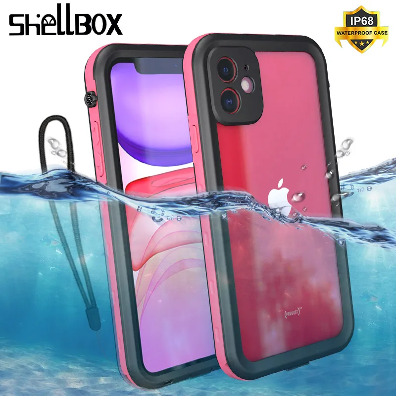 SHELBOX Waterproof Phone Case For iPhone 11 Pro Max 360 Protector Swimming Coque Cover for iPhone SE 7 8 Plus XR Underwater Case 
SHELBOX Waterproof Phone Case For iPhone 11 Pro Max 360 Protector Swimming Coque Cover for iPhone SE 7 8 Plus XR Underwater Case