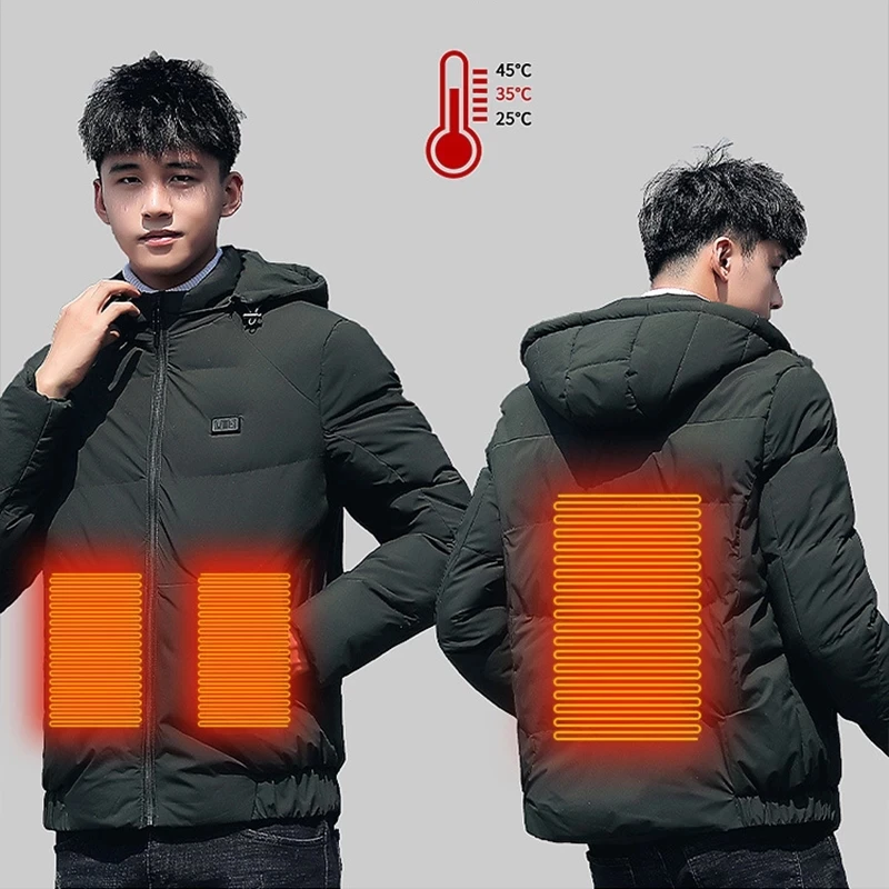 Men High Quality Smart Heated Jackets Autumn Winter Warm Flexible Thermal Hooded Jackets Usb Electric Heated Outdoor Vest Coat
Men High Quality Smart Heated Jackets Autumn Winter Warm Flexible Thermal Hooded Jackets Usb Electric Heated Outdoor Vest Coat