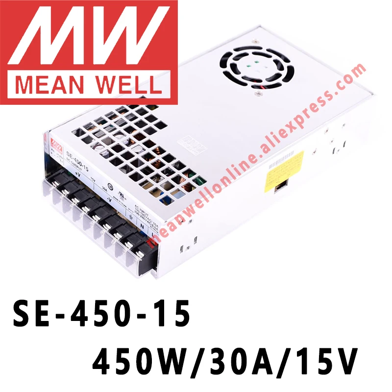 SE-450-15 Mean Well 450W/30A/15V DC Single Output Power Supply meanwell online store
SE-450-15 Mean Well 450W/30A/15V DC Single Output Power Supply meanwell online store