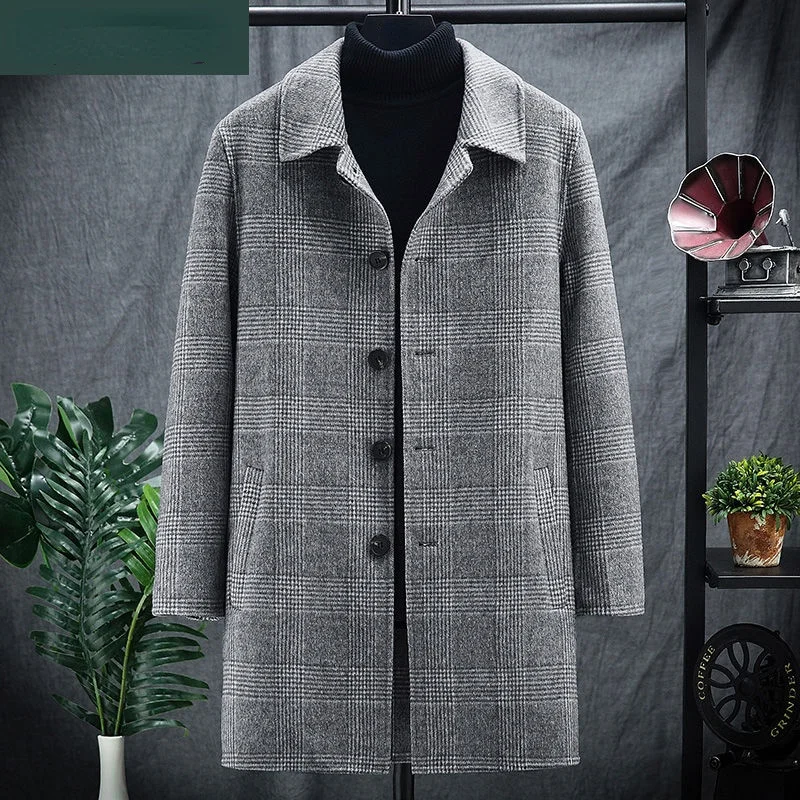Autumn 2022 Winter New Men's Casual Plaid Wool Blends Trench Coat Male Vintage Thick Business Windbreaker Woolen Jacket B425
Autumn 2022 Winter New Men's Casual Plaid Wool Blends Trench Coat Male Vintage Thick Business Windbreaker Woolen Jacket B425