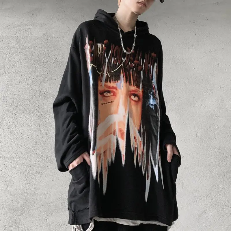 Black Cool Tops Streetwear Girl Print Hoodie Male Harajuku Pullover Sweatshirts Korean Hoody Vogue Oversized Hoodie Femme
Black Cool Tops Streetwear Girl Print Hoodie Male Harajuku Pullover Sweatshirts Korean Hoody Vogue Oversized Hoodie Femme