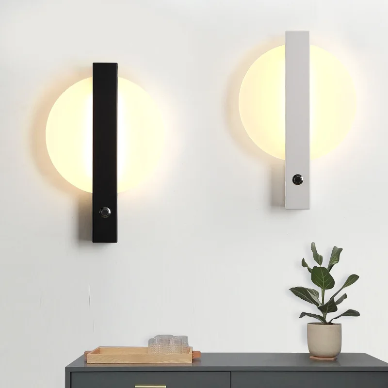 Modern Led Wall Lamps Fixture Simple Sconce Light Round Acrylic Bedside Reading Lights Aisel Bedroom Bathroom Home Deco Lighting
Modern Led Wall Lamps Fixture Simple Sconce Light Round Acrylic Bedside Reading Lights Aisel Bedroom Bathroom Home Deco Lighting