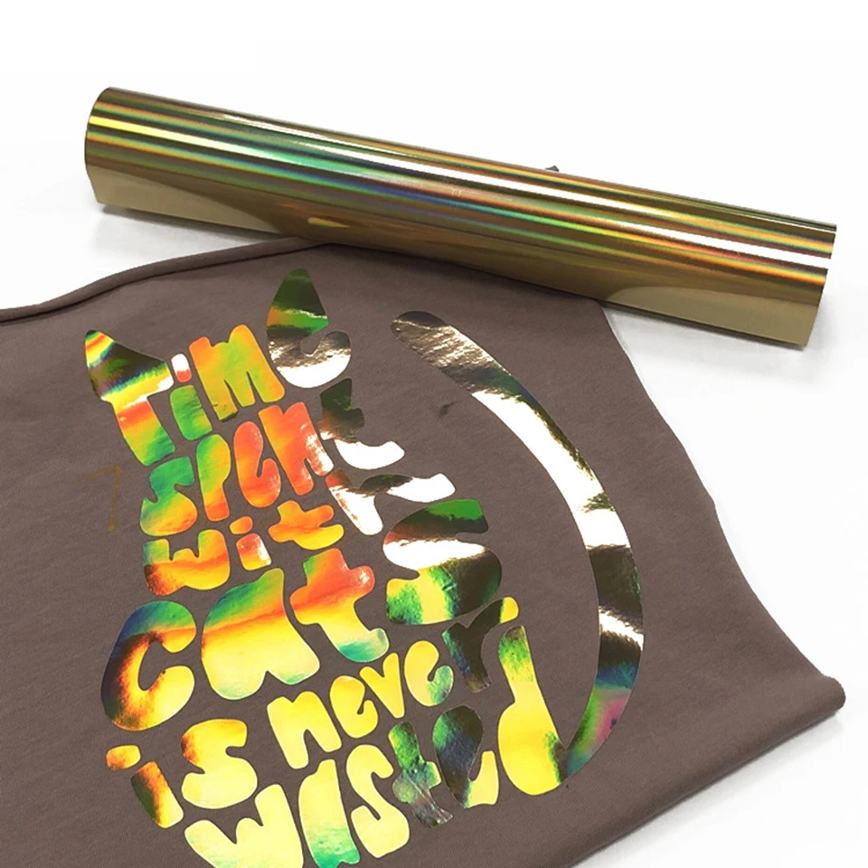 Holographic Reflective Heat Transfer Vinyl (HTV), Rainbow PU Film for T-Shirts, Apparel Customization,DIY Clothing Decals DTB4-7
Holographic Reflective Heat Transfer Vinyl (HTV), Rainbow PU Film for T-Shirts, Apparel Customization,DIY Clothing Decals DTB4-7