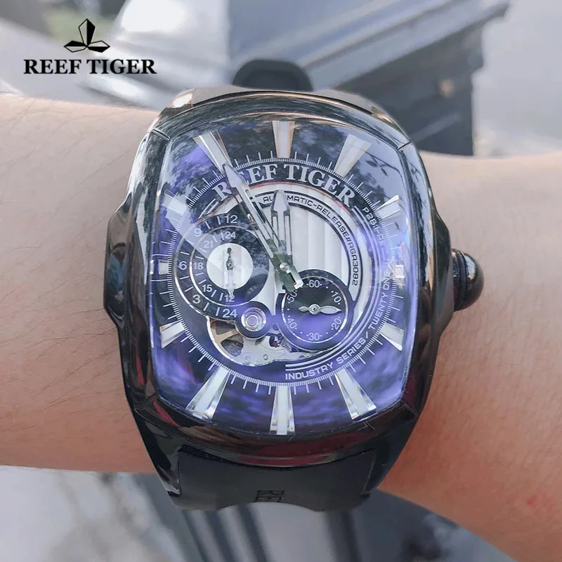 Reef Tiger/RT New Arrival Sports Mens Automatic Mechanical Wristwatch Rubber Strap Waterproof Watch Montre Homme
Reef Tiger/RT New Arrival Sports Mens Automatic Mechanical Wristwatch Rubber Strap Waterproof Watch Montre Homme