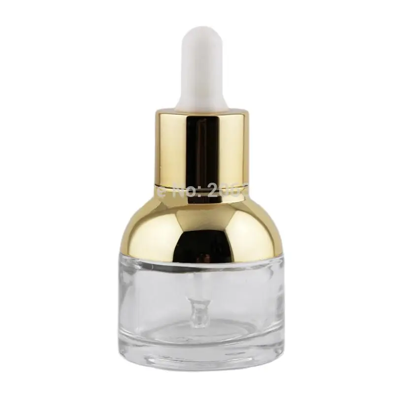 NEW ARRIVAL 30ml transparent glass dropper bottle with gold shoulder and gold collar ,white bulb glass bottle
NEW ARRIVAL 30ml transparent glass dropper bottle with gold shoulder and gold collar ,white bulb glass bottle
