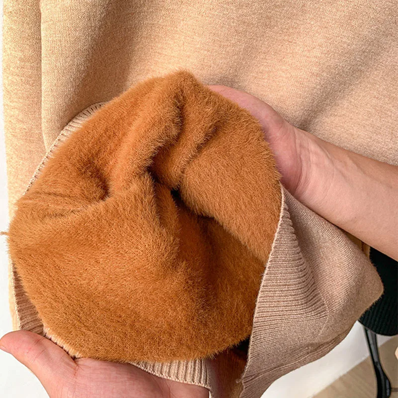 Winter Women Turtleneck Sweater 2026 NEW Add Velvet Warm Long Sleeve Knitted Sweaters Pullovers Female Jumper Tops Knitwear
Winter Women Turtleneck Sweater 2026 NEW Add Velvet Warm Long Sleeve Knitted Sweaters Pullovers Female Jumper Tops Knitwear