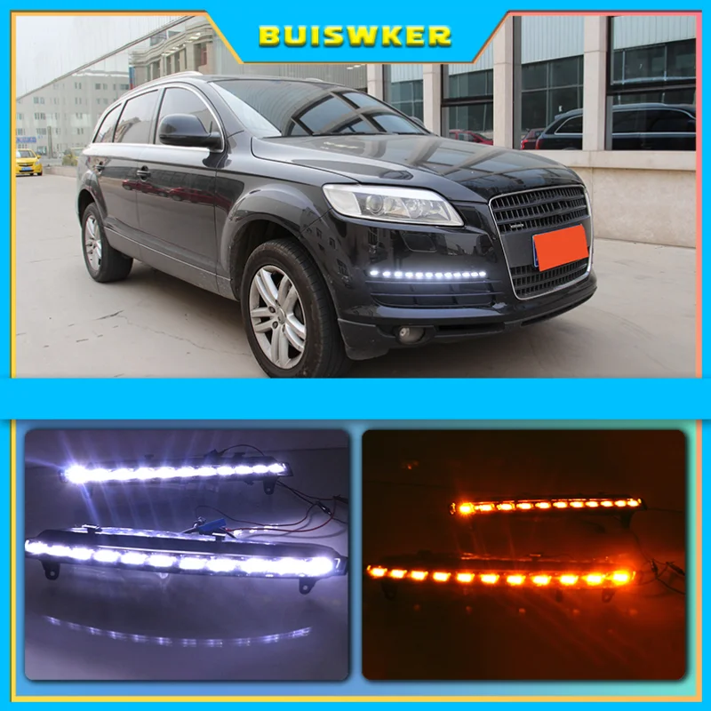 2Pcs For Audi Q7 2006 2007 2008 2009 LED DRL Daytime Running Lights Daylight Fog light with yellow turn Signal
2Pcs For Audi Q7 2006 2007 2008 2009 LED DRL Daytime Running Lights Daylight Fog light with yellow turn Signal