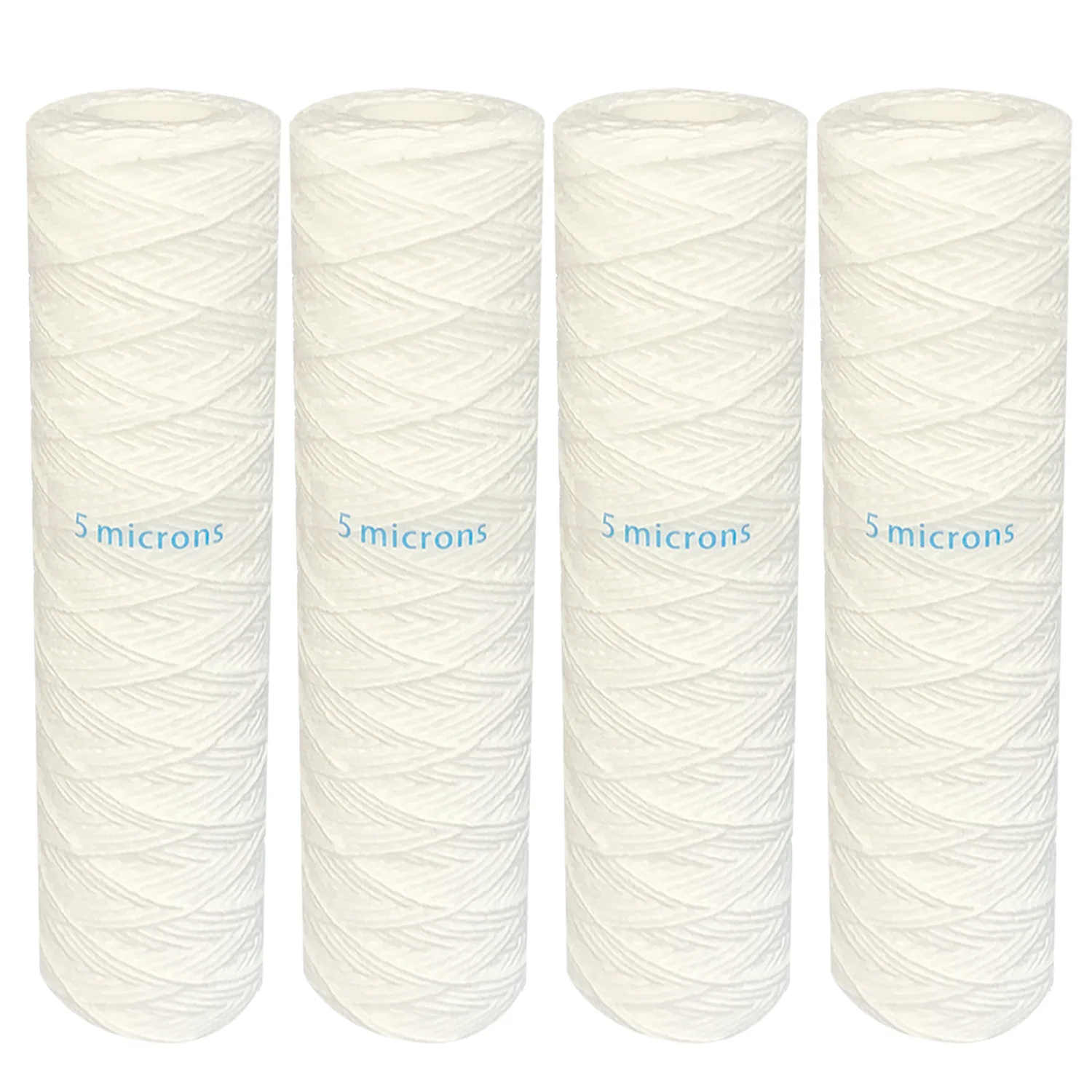 5 Microns 10" x 2.5" String Wound Sediment Water Filter Cartridge Universal Replacement for Any 10 inch RO Unit(3+1Free)
5 Microns 10" x 2.5" String Wound Sediment Water Filter Cartridge Universal Replacement for Any 10 inch RO Unit(3+1Free)
