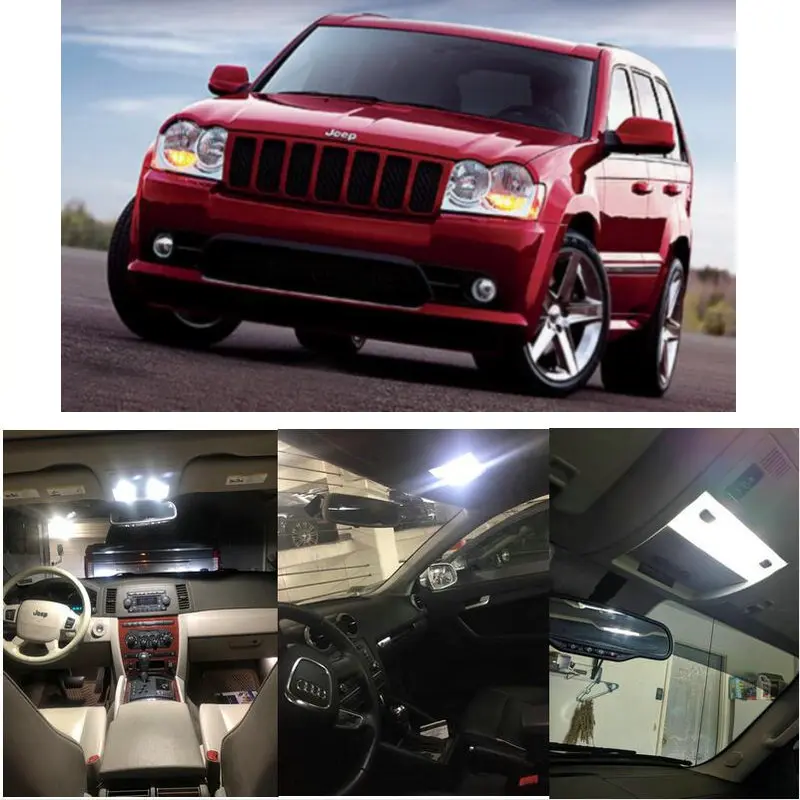 Внутренние светодиодные лампы для 2008 Jeep Commander Grand Cherokee Liberty Wrangler Compass Patriot
Внутренние светодиодные лампы для 2008 Jeep Commander Grand Cherokee Liberty Wrangler Compass Patriot