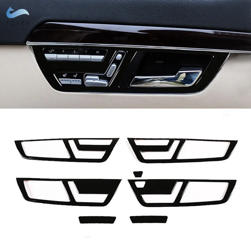 For Mercedes Benz S Class W221 2008 2009 2010 2011 2012 ABS Glossy Black Interior Door Handle Bowl Cover Protective Trim
For Mercedes Benz S Class W221 2008 2009 2010 2011 2012 ABS Glossy Black Interior Door Handle Bowl Cover Protective Trim