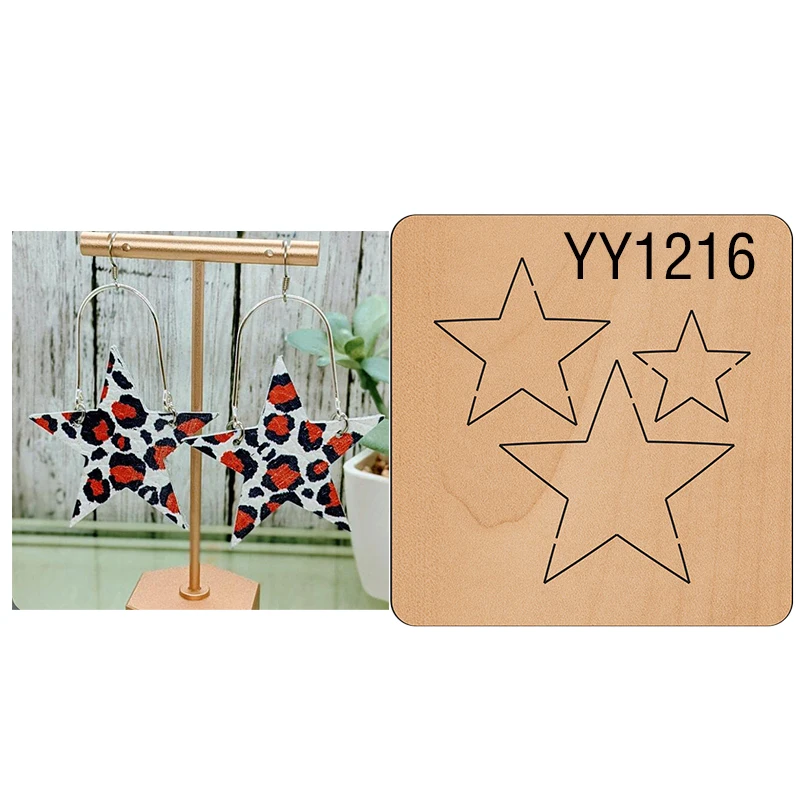 Wood Mold Earrings Cut Mold Earring Wood Mold YY1216Is Compatible with Most Manual Die Cut
Wood Mold Earrings Cut Mold Earring Wood Mold YY1216Is Compatible with Most Manual Die Cut