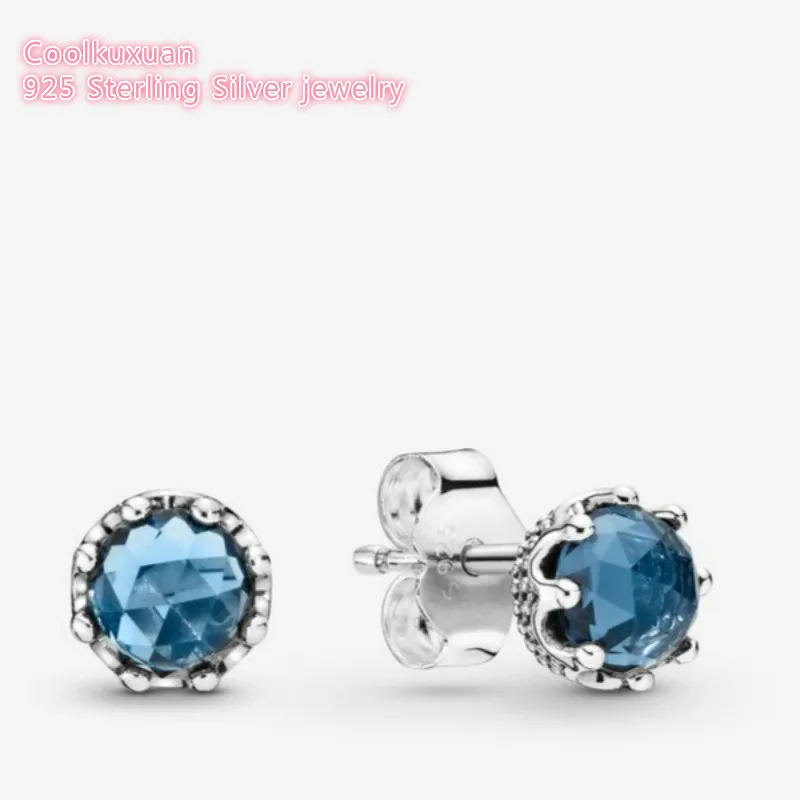 100% 925 Sterling Silver Blue Sparkling Crown Stud Earrings Original European Style Brand woman Jewelry
100% 925 Sterling Silver Blue Sparkling Crown Stud Earrings Original European Style Brand woman Jewelry