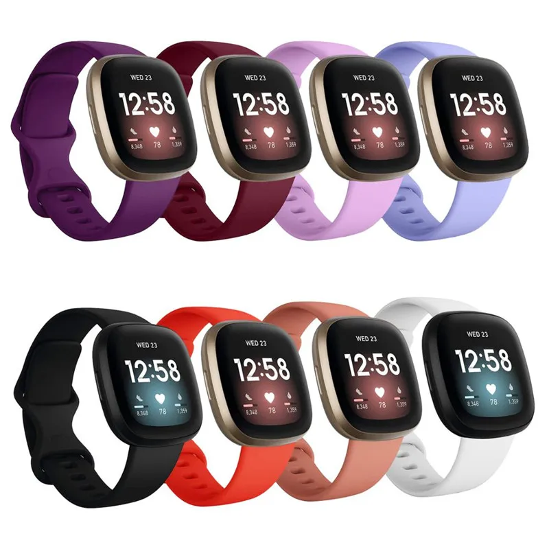 Силиконовый ремешок для умных часов Fitbit Versa 3, сменный Браслет для часов, ремешок для часов Fitbit Sense Карлос Корреа аксессуары
Силиконовый ремешок для умных часов Fitbit Versa 3, сменный Браслет для часов, ремешок для часов Fitbit Sense Карлос Корреа аксессуары