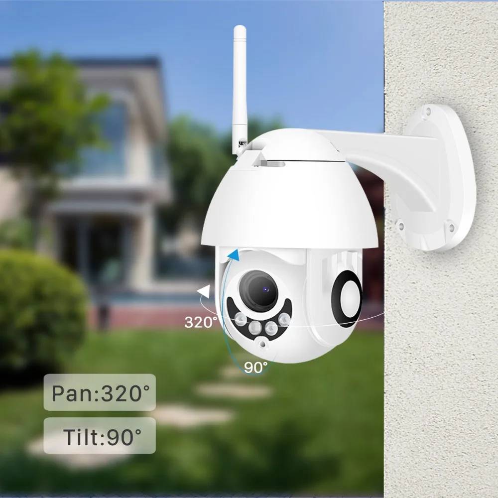 WiFi Camera Outdoor PTZ IP Camera 1080P Speed Dome CCTV Security Camera Wireless Infared Camera 2MP IR Two Way Audio
WiFi Camera Outdoor PTZ IP Camera 1080P Speed Dome CCTV Security Camera Wireless Infared Camera 2MP IR Two Way Audio