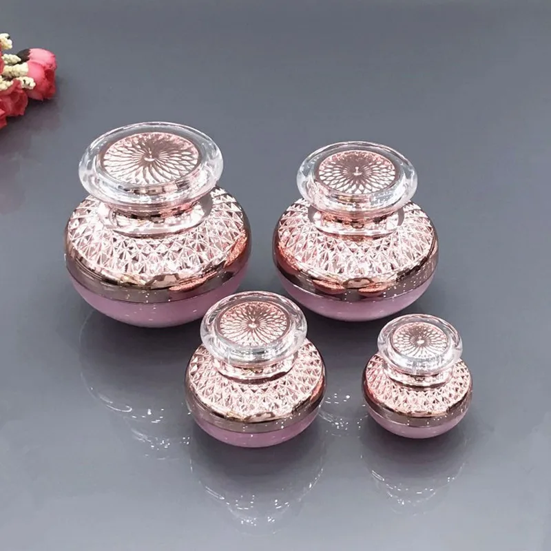 Gold/Pink Empty Eye Face Cream Jar Body Lotion Packaging Bottle Travel Acrylic Container Cosmetic Makeup Emulsion Sub-bottle
Gold/Pink Empty Eye Face Cream Jar Body Lotion Packaging Bottle Travel Acrylic Container Cosmetic Makeup Emulsion Sub-bottle