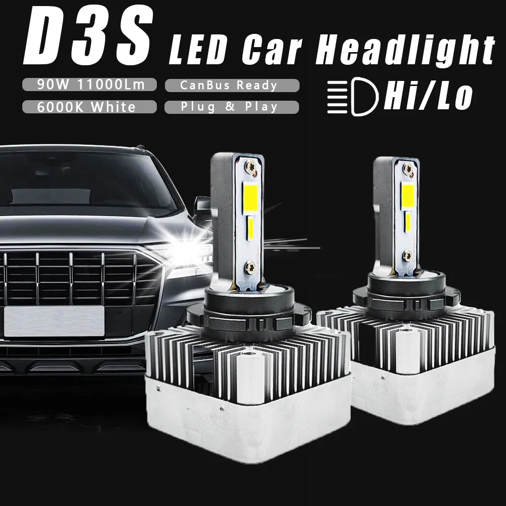 D1s LED Car Headlight Bulb Canbus D3s Super Bright Car Light No Error Message 6000K White D5s 12V
D1s LED Car Headlight Bulb Canbus D3s Super Bright Car Light No Error Message 6000K White D5s 12V