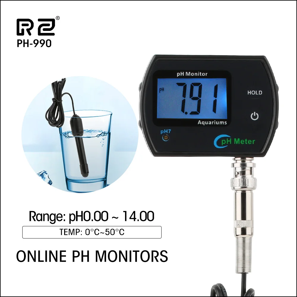 RZ PH Meter Monitor Aquarium Digital Professional Water Quality Tester Analyzer For Swimming Pool Acidity Meter PH Monitor
RZ PH Meter Monitor Aquarium Digital Professional Water Quality Tester Analyzer For Swimming Pool Acidity Meter PH Monitor