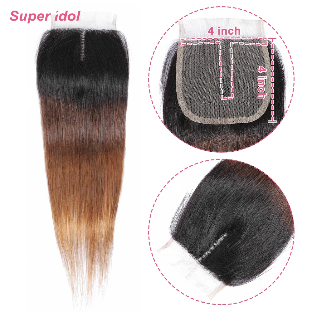 Super Idol Brazilian Straight Hair 100% Remy Human Hair 4X4X1 Tpart Lace frontal closure 1B/4/30 8-20inch Hair Extensions
Super Idol Brazilian Straight Hair 100% Remy Human Hair 4X4X1 Tpart Lace frontal closure 1B/4/30 8-20inch Hair Extensions