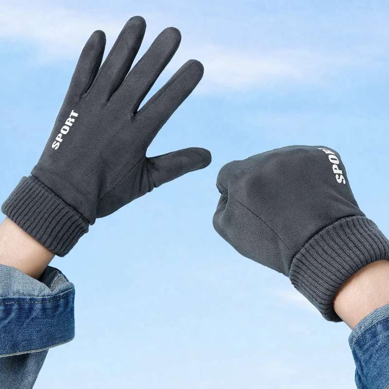 Warm Thicken Touch Screen Full Finger Men's Gloves Winter Gloves with Fleece Lined Motorcycle Riding Winter Mittens for Men
Warm Thicken Touch Screen Full Finger Men's Gloves Winter Gloves with Fleece Lined Motorcycle Riding Winter Mittens for Men