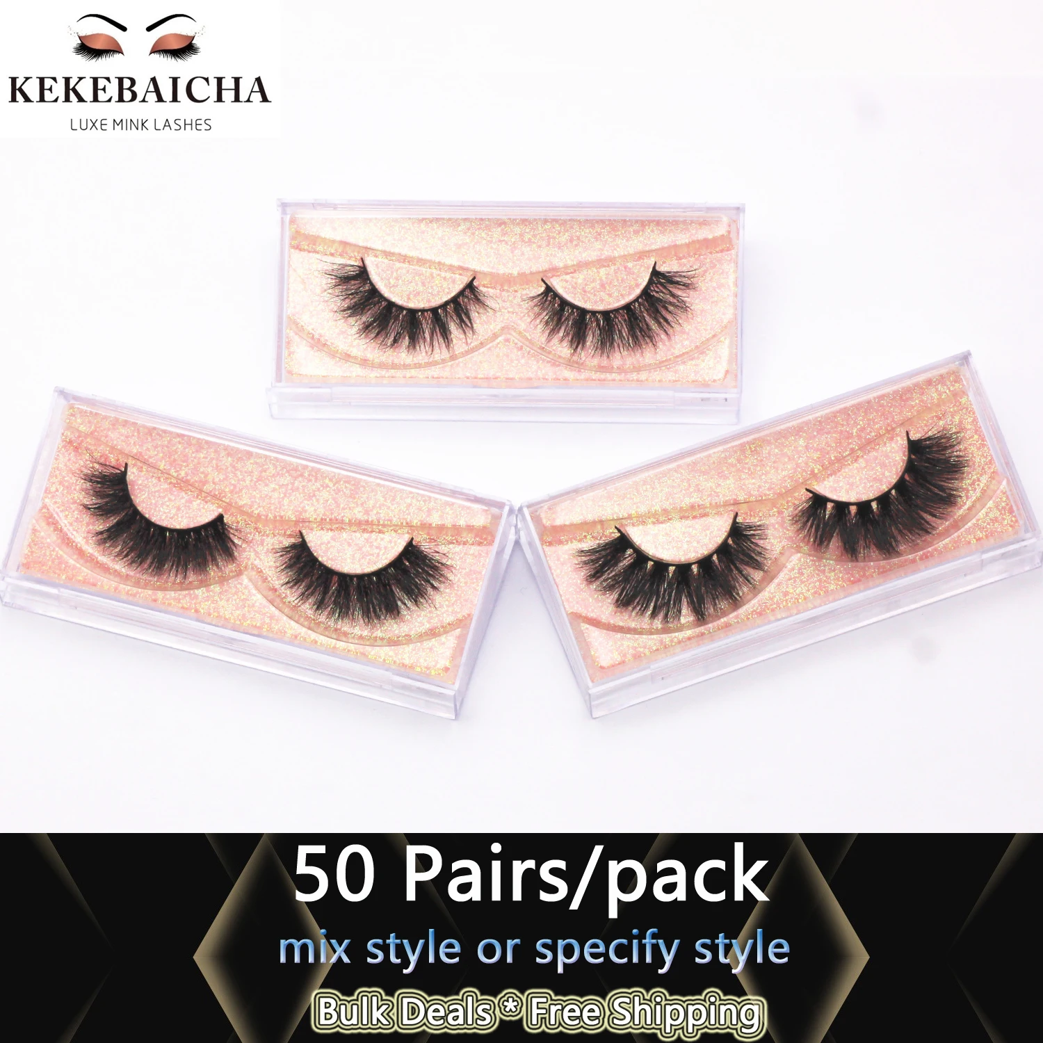 50 Pairs 3D Mink Eyelashes Wholesale Lashes Cruelty Free Fluffy Mink Lashes Bulk Eyelashes 48 styles Long Lasting False Eyelash
50 Pairs 3D Mink Eyelashes Wholesale Lashes Cruelty Free Fluffy Mink Lashes Bulk Eyelashes 48 styles Long Lasting False Eyelash